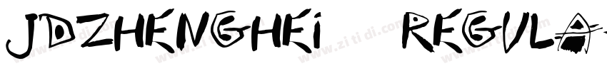 jdzhenghei 01 regula字体转换